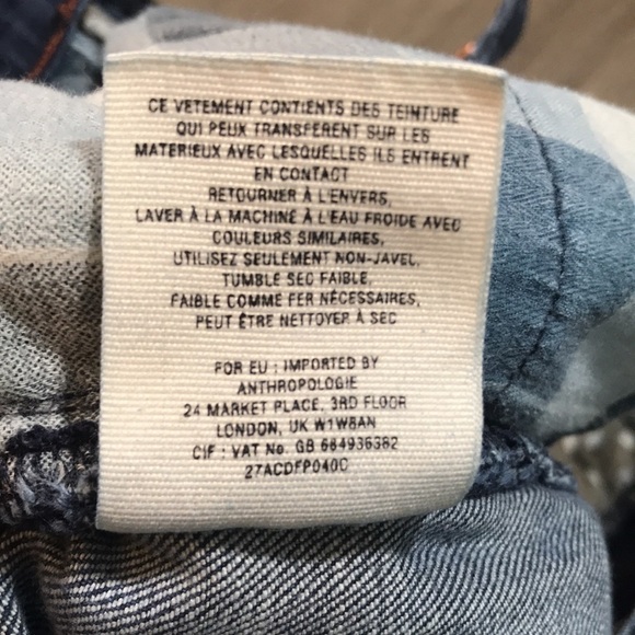 Anthropologie “Stet Ankle” Pilcro & the Letterpress Red Trim Jeans size 27 - Picture 10 of 12